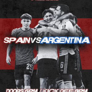 World Cup 2026: Spain vs Argentina performing live at New Cross Inn, London